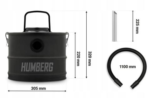 ODKURZACZ DO KOMINKA SEPARATOR DO POPIOŁU SADZY PIECA KOMINKOWY 15L na Arena.pl
