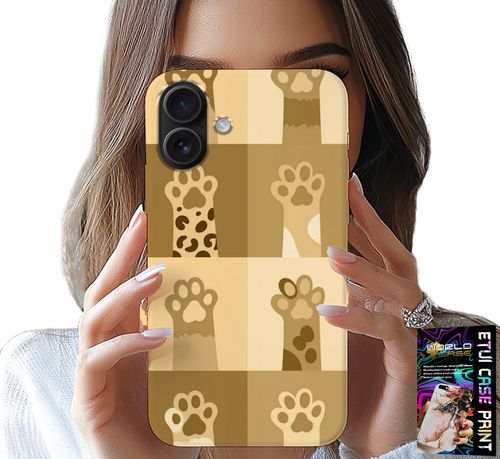 ETUI DO IPHONE 16 PLUS - LOVE CAT, WZORY Z KOTAMI, ŁAPKI KOTÓW na Arena.pl