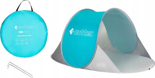 NAMIOT PLAŻOWY SAMOROZKŁADAJĄCY PARAWAN ZAMYKANY SZYBKI POP UP UV50 OUTTEC na Arena.pl