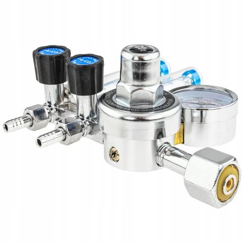 REDUKTOR CO2 / ARGON ROTAMETR X 2 MIG TIG MAG AR Podwójny Rotametr na Arena.pl