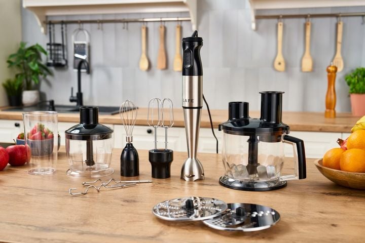 MOCNY BLENDER RĘCZNY WIELOFUNKCYJNY MIKSER 2 TARCZE MALAKSER TURBO zdjęcie 9