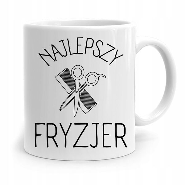 Kubek Dla Fryzjera Barbera Najlepszy Fryzjer Z Nadrukiem Ze Zdjęciem zdjęcie 1