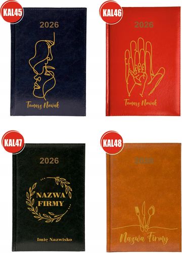 Kalendarz A5 2026 tygodniowy KSIĄŻKOWY FIRMOWY DLA BUDOWLAŃCA Z NADRUKIEM na Arena.pl