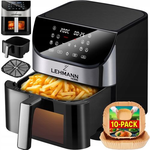 FRYTKOWNICA BEZTŁUSZCZOWA FRYTOWNICA AIRFRYER DUŻA 12 PROGRAMÓW 6l na Arena.pl