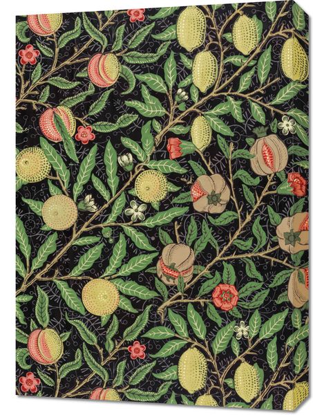Obraz 50x70cm Fruit Pattern, William Morris Vintage do Salonu zdjęcie 1