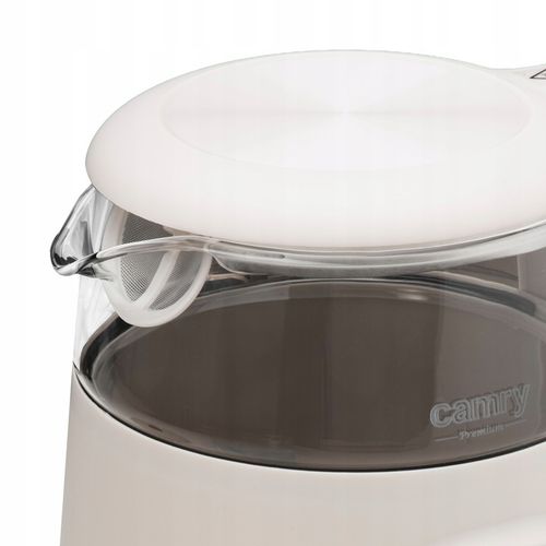 Czajnik Elektryczny 2200W Szklany beżowy Panel LED Mocny Camry CR1383 na Arena.pl