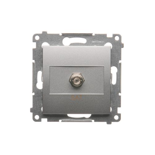 Simon54 Gniazdo satelitarne pojedyńcze DASF1.01/43 srebrny na Arena.pl