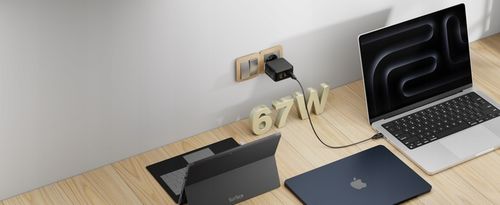 ŁADOWARKA USB C 3x USB 67W 65W TYP C UNIWERSALNA CZARNA + KABEL USB C 100W na Arena.pl