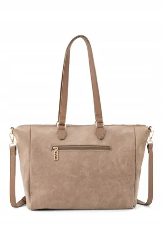 torebka shopper nobo duża jasno-brązowa ze skóry ekologicznej na Arena.pl