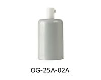 OPRAWKA E27 OSŁONKA DEKORACYJNA METALOWA POŁYSK JASNY SZARY + BIAŁY