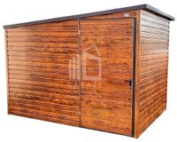 SCHOWEK - DOMEK OGRODOWY 3m x 2,5m spad w lewo - drzwi  3x2,5