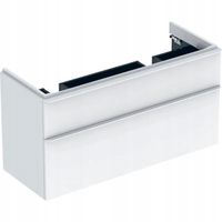 GEBERIT Smyle Square Szafka pod podwójną umywalkę 118,4x47x61.7cm biały