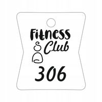 GRAWER Brelok bryloczek zawieszka do kluczy do szafki FITNESS CLUBU 20 szt.