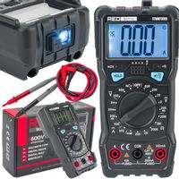 Multimetr CYFROWY Elektryczny Miernik Prądu LCD 600V AC/DC LED HFE PRECYZJA