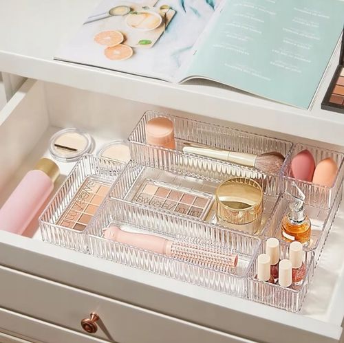 ORGANIZER NA KOSMETYKI WKŁAD DO SZUFLADY POJEMNIK TACKA PERFUMY MODUŁOWY 7 na Arena.pl