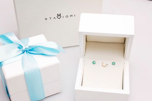 Złote kolczyki KBD0947 - Diament na Arena.pl