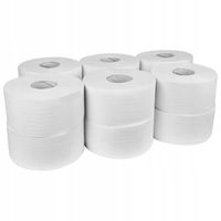 Papier toaletowy Biały JUMBO 2 warst 100% celuloza 12 SZT.