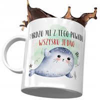 Kubek Z Foką Foczką Foczunią Słodki Na Prezent Z Nadrukiem Ze Zdjęciem