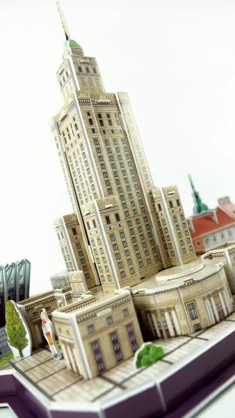Puzzle 3D 126 elementów. City Line. Warszawa zdjęcie 9