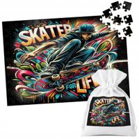 PUZZLE TRADYCYJNE - DESKOROLKA SKATE SPORT OLLIE - 96 el