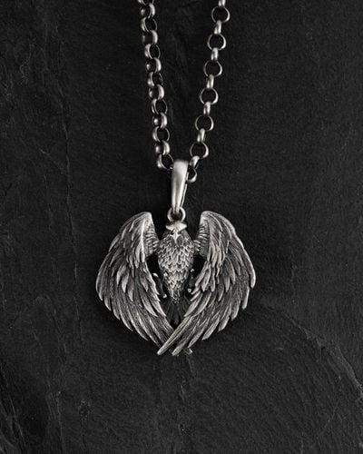 SREBRNY WISIOREK FALCON ZAWIESZKA MĘSKA SREBRO PRÓBA 925 REYTEL NA PREZENT na Arena.pl