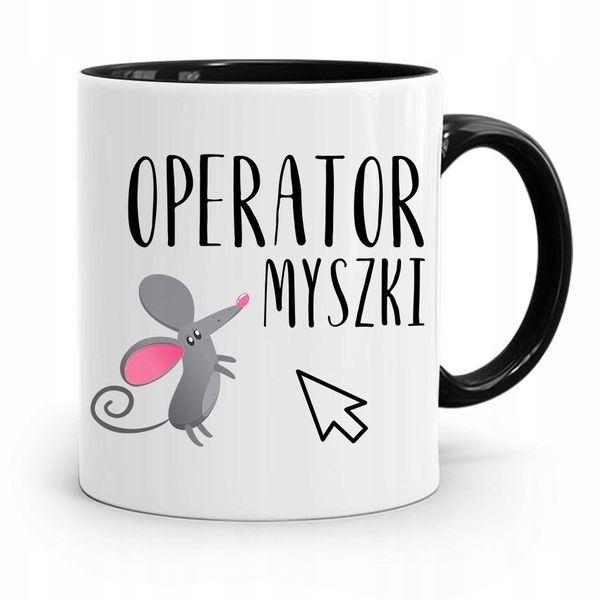 Kubek Czarny Informatyka Programisty Operator Z Nadrukiem Ze Zdjęciem zdjęcie 1