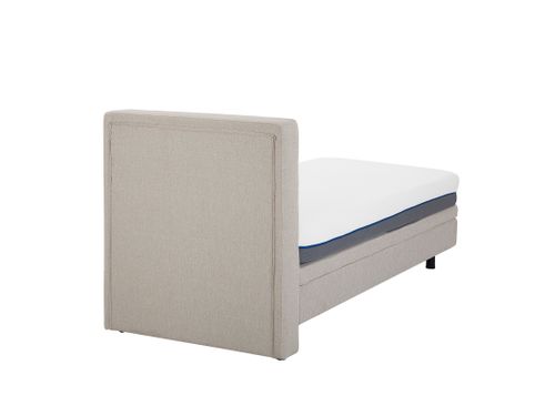 Łóżko regulowane tapicerowane 90 x 200 cm beżowe DUKE na Arena.pl
