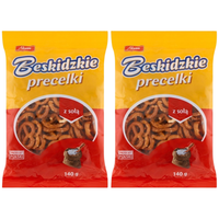 Beskidzkie Precelki z solą 140 g x 2 sztuk