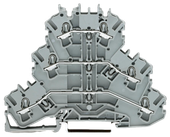 Wago złączka 3-piętrowa na szynę DIN 2,5mm2 przelotowa L/L/L/PE 2002-3201 1szt