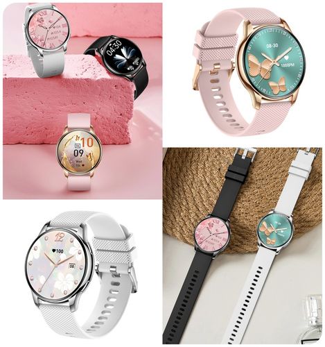 SMARTWATCH ZEGAREK DAMSKI MENU PL 300mAh AMOLED 2 PASKI BT 5.2 ROZMOWY SMS na Arena.pl