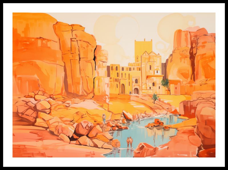 Plakat 70x50cm Ruiny pod Słońcem zdjęcie 3