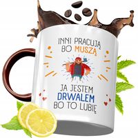 Kubek Bordowy Dla Drwala Na Urodziny Prezent Z Nadrukiem Ze Zdjęciem