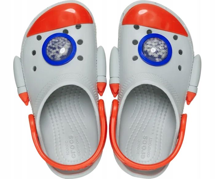 Crocs Dziecięce Buty Chodaki Klapki Classic Rocket Ship 210359 Clog 25-26 zdjęcie 6