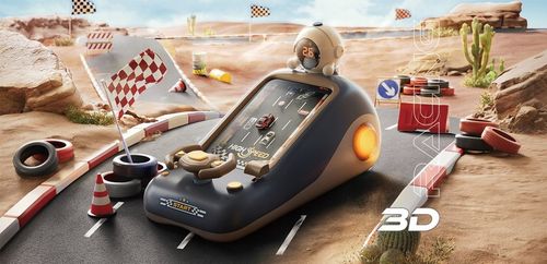 WYŚCIGI GRA KIEROWNICA INTERAKTYWNA MÓWIĄCA PL SYMULATOR JAZDY Chronometraż na Arena.pl