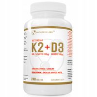 Witamina K2 MK-7 z NATTO + D3 4000IU SILNE KOŚCI MIĘŚNIE ODPORNOŚĆ 240 tab