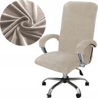 POKROWIEC NA FOTEL OBROTOWY KRZESŁO BIUROWE WELUR PLUSZ PREMIUM L OEKO