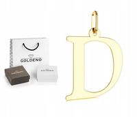 ZŁOTA LITERKA D ZAWIESZKA WISIOREK 585