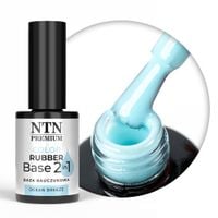 Baza kauczukowa Color Rubber Base 2in1 NTN Premium Ocean Breeze 7g