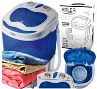 Mini Pralka Wirnikowa Turystyczna Z Wirówką Frania 2w1 WSAD 3kg ADLER 400W
