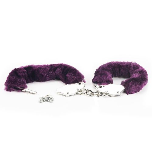 fetish pleasure fluffy handcuffs purple na Arena.pl