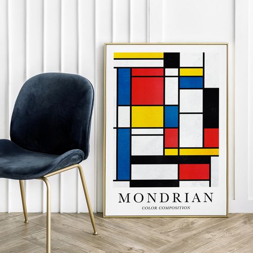 Plakat mondrian kompozycja kolorystyczna 61x91 cm na Arena.pl