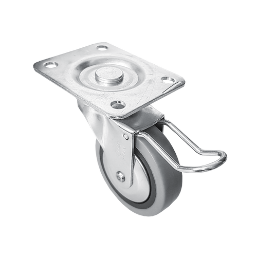 Zestaw jezdny fi 60, gumowane, łożysko kulkowe, 2 x z hamulcem + 2 x bez na Arena.pl