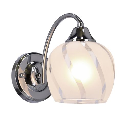 Prego lampa kinkiet chromowy 1x40W E27 klosz bezbarwny na Arena.pl