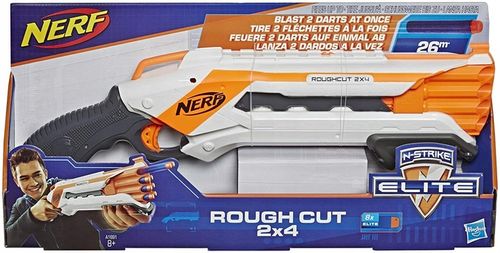 PISTOLET NERF ELITE SHOTGUN ROUGH CUT 2X4 strzelaj z 2 luf na raz na Arena.pl