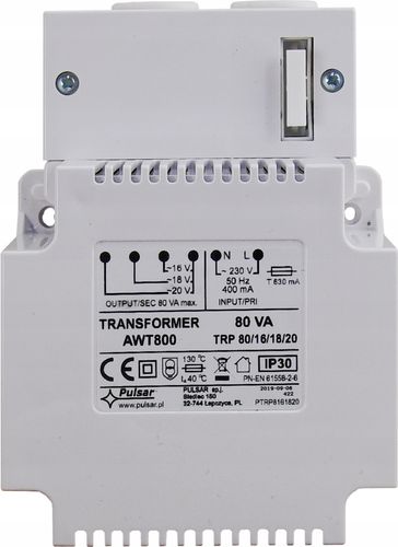 Transformator Pulsar AWT800 - TRP 80VA/16V/18V/20V na Arena.pl