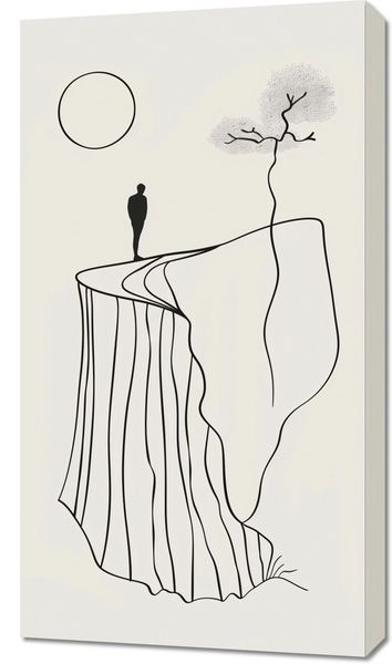 Obraz 50x90cm Samotność i Wzniosłość zdjęcie 1