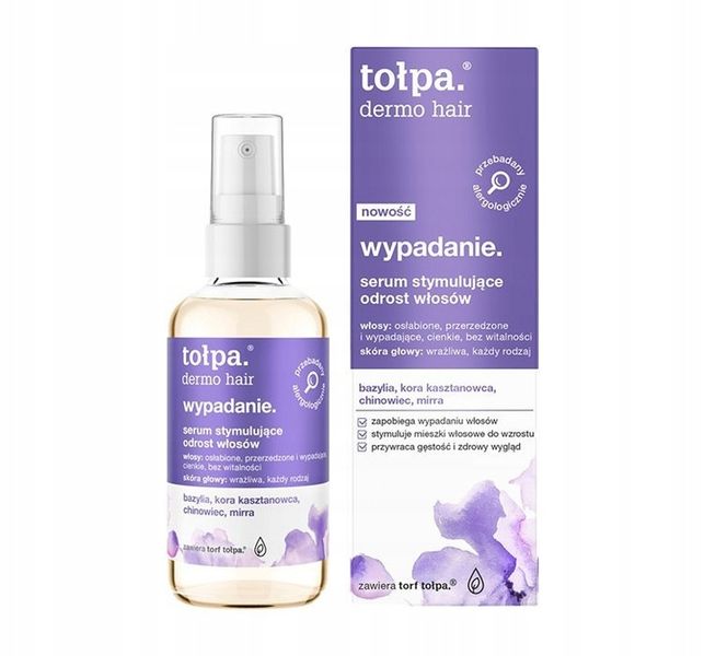 Serum stymulujące odrost włosów przeciw wypadaniu łysieniu TOŁPA 100 ml zdjęcie 1