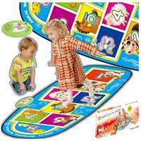 MATA MUZYCZNA TANECZNA INTERAKTYWNA PIANINKO ELEKTRONICZNE ODGŁOSY ZWIERZĄT