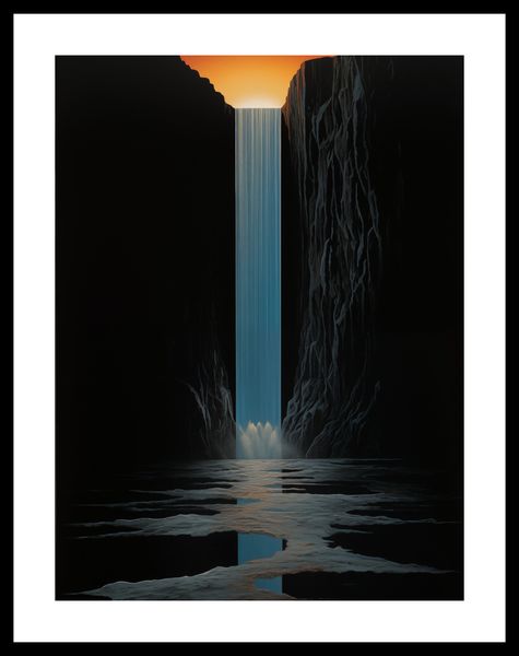 Plakat 30x40cm Wodospad Światła zdjęcie 3