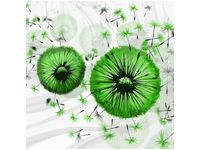 40CM 40CM OBRAZEK ZIELONE DMUCHAWCE 5 DRUK PŁÓTNO OBRAZ